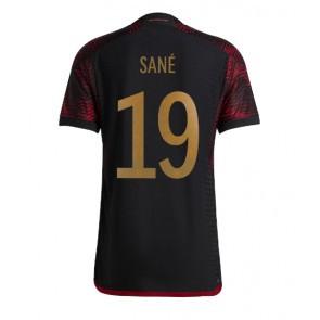 Niemcy Leroy Sane #19 Koszulka Wyjazdowych MŚ 2022 Krótki Rękaw